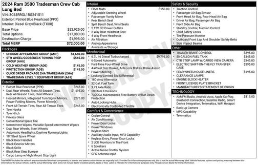 2024 RAM 3500 Tradesman