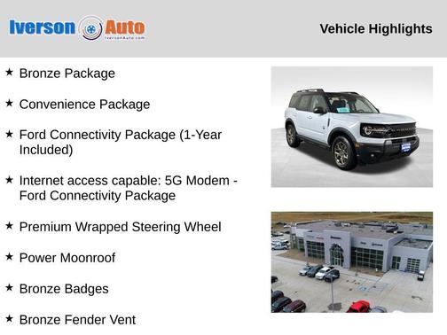 Space White Metallic 2026 Ford Bronco Sport Big Bend
