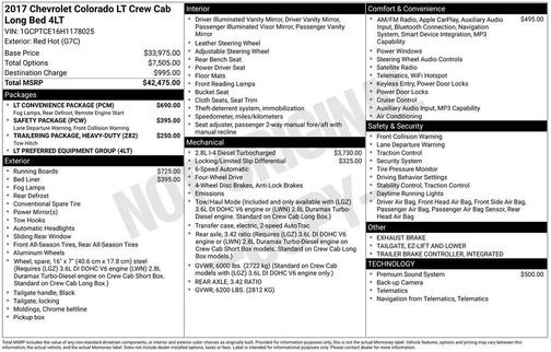 2017 Chevrolet Colorado LT