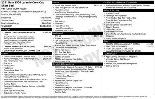 2021 RAM 1500 Laramie