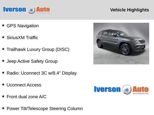 Granite Crystal Clearcoat Metallic 2017 Jeep Grand Cherokee Trailhawk