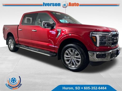 Red Metallic 2025 Ford F-150 Lariat