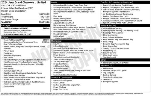 2024 Jeep Grand Cherokee L Limited