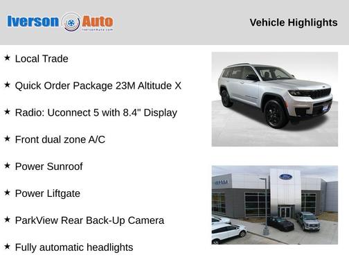 Silver Zynith 2025 Jeep Grand Cherokee L Laredo