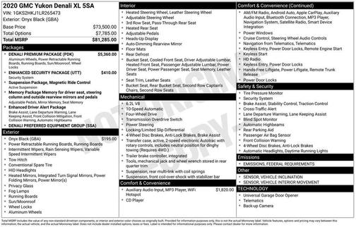 2020 GMC Yukon XL Denali