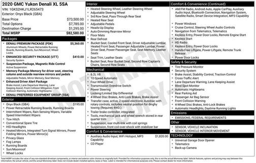 2020 GMC Yukon XL Denali