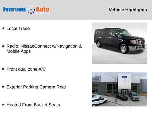 2018 Nissan NV Passenger NV3500 HD SL V8