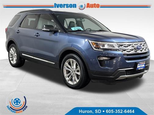Blue 2018 Ford Explorer XLT
