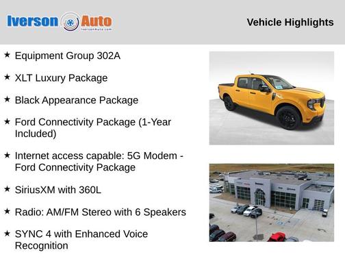 Orange Fury 2026 Ford Maverick XLT