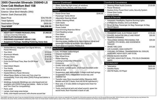 2005 Chevrolet Silverado 2500 LS H/D Crew Cab