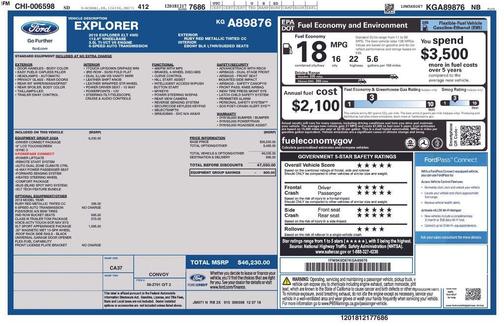 Ruby Red Metallic 2019 Ford Explorer XLT