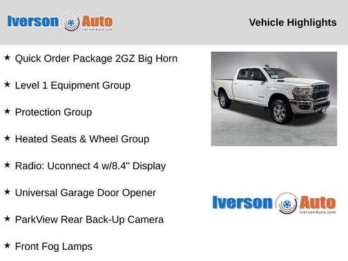 Bright White Clearcoat 2021 RAM 2500 Big Horn