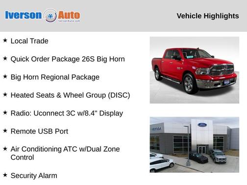Flame Red Clearcoat 2017 RAM 1500 Big Horn
