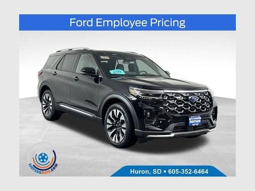 Agate Black Metallic 2026 Ford Explorer Platinum