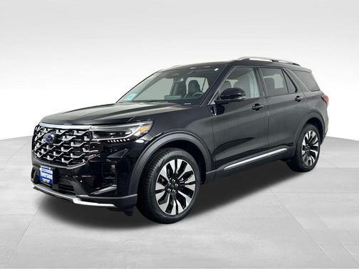 Agate Black Metallic 2026 Ford Explorer Platinum