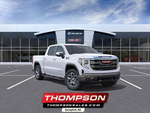 Glacier White Tricoat 2026 GMC Sierra 1500 SLT