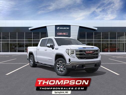 Glacier White Tricoat 2026 GMC Sierra 1500 SLT