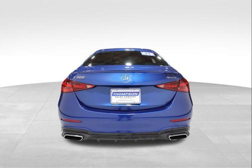 Blue 2023 Mercedes-Benz C-Class C 300 4MATIC