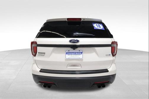 White Platinum Clearcoat Metallic 2018 Ford Explorer Sport