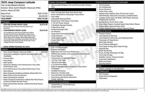 2025 Jeep Compass Latitude