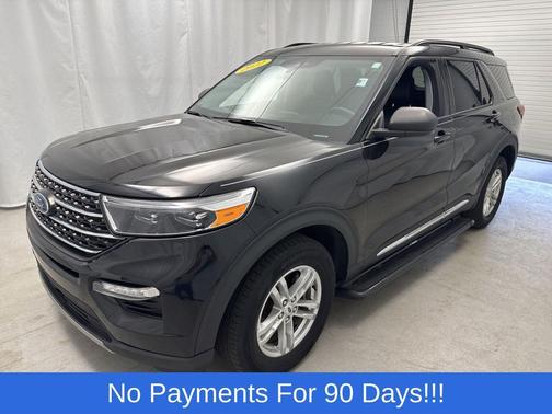 Agate Black Metallic 2022 Ford Explorer XLT
