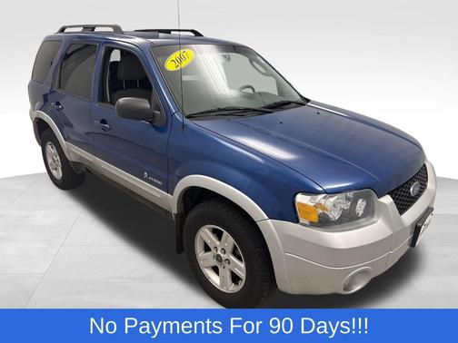 Vista Blue Clearcoat Metallic 2007 Ford Escape Hybrid Base