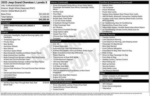 2025 Jeep Grand Cherokee L Laredo