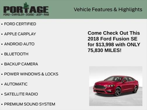 2018 Ford Fusion SE