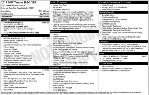 2017 GMC Terrain SLE-2