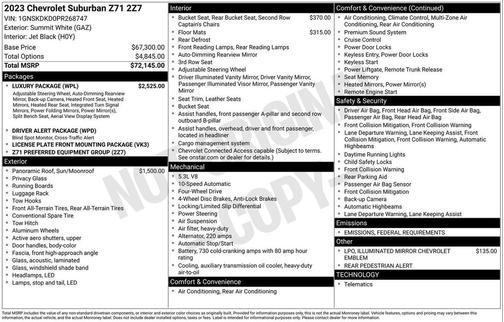 2023 Chevrolet Suburban 4WD Z71