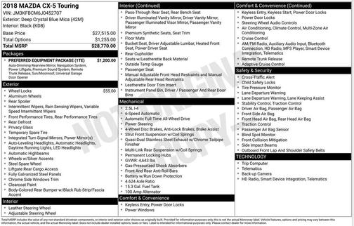 2018 Mazda CX-5 Touring