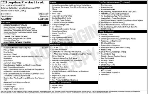2022 Jeep Grand Cherokee L Laredo
