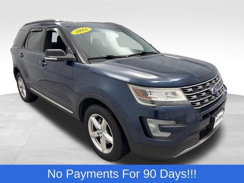 White Platinum Metallic Tri-Coat 2016 Ford Explorer XLT