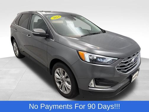 Gray Metallic 2024 Ford Edge Titanium