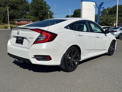 Platinum White Pearl 2020 Honda Civic Sport