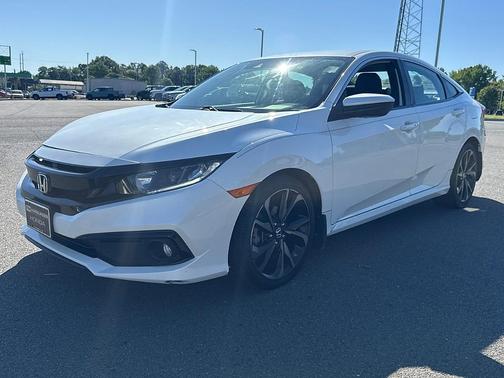 Platinum White Pearl 2020 Honda Civic Sport