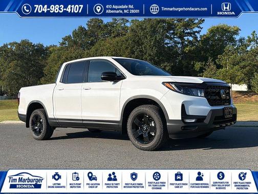 Platinum White Pearl 2026 Honda Ridgeline Black Edition