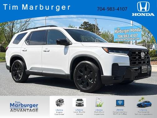 Platinum White Pearl 2026 Honda Pilot Black Edition