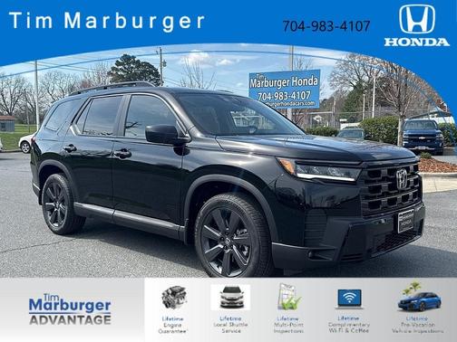 Crystal Black Pearl 2026 Honda Pilot Sport