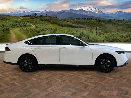 White 2026 Honda Accord Hybrid Sport-L
