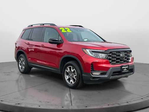 Radiant Red Metallic II 2022 Honda Passport TrailSport