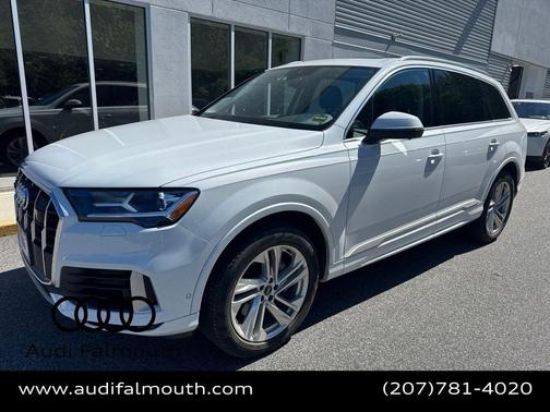 Glacier White Metallic 2022 Audi Q7 55 Premium Plus