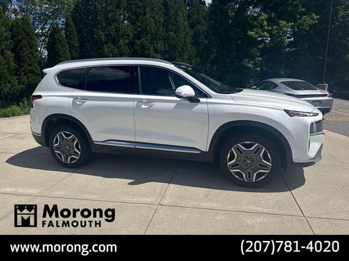 Quartz White 2022 Hyundai SANTA FE HEV Limited