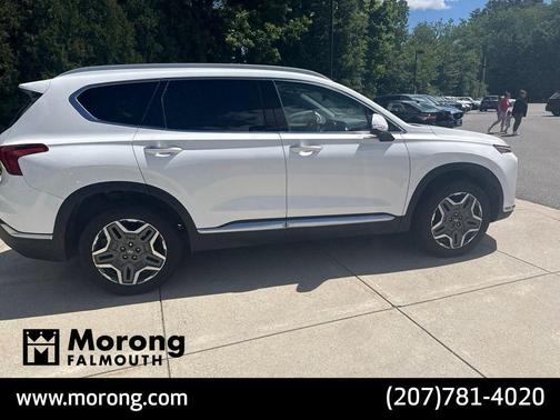Quartz White 2022 Hyundai SANTA FE HEV Limited