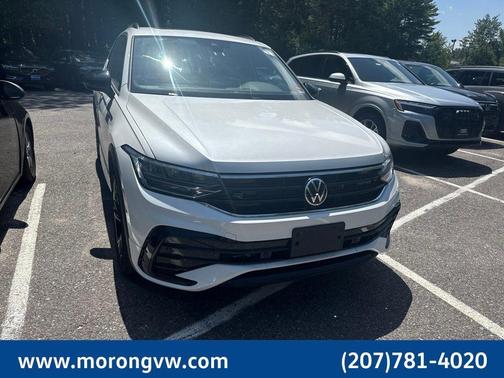 Opal White Pearl Effect 2023 Volkswagen Tiguan 2.0T SE R-Line Black