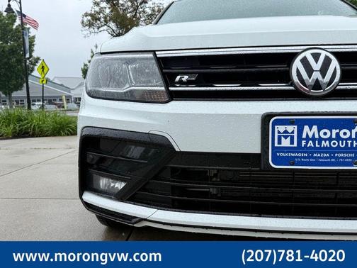 Pure White 2020 Volkswagen Tiguan 2.0T SE R-Line Black