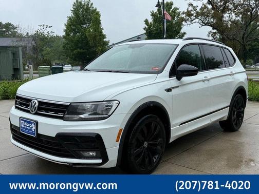 Pure White 2020 Volkswagen Tiguan 2.0T SE R-Line Black
