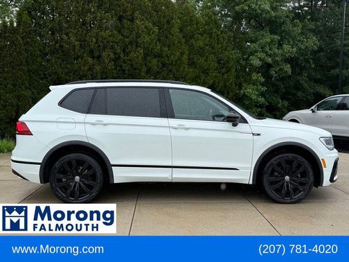 Pure White 2020 Volkswagen Tiguan 2.0T SE R-Line Black