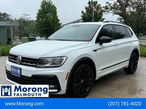 Pure White 2020 Volkswagen Tiguan 2.0T SE R-Line Black