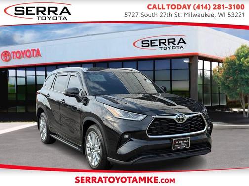 Midnight Black Metallic 2024 Toyota Highlander Limited